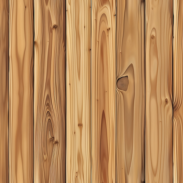 Light Pine Wood Planks with Distinctive Knots and Grain seamless PBR texture preview
