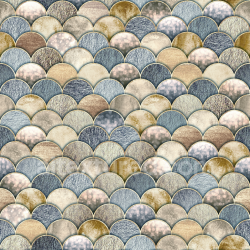 seamless Seamless 3D PBR Mermaid Scale Texture Featuring Metallic Multicolor Pattern texture 8k free download PBR