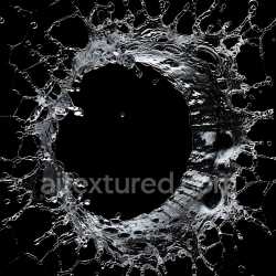 seamless Seamless 3D PBR Texture of Detailed Water Splash Hole with Transparent Liquid Effects texture 8k free download PBR