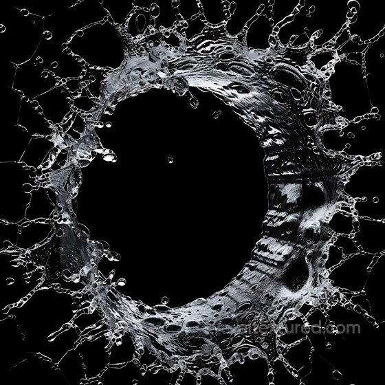 Cracked & Holes Texture of Detailed Water Splash Hole with Transparent Liquid Effects Cracked & Holes texture preview