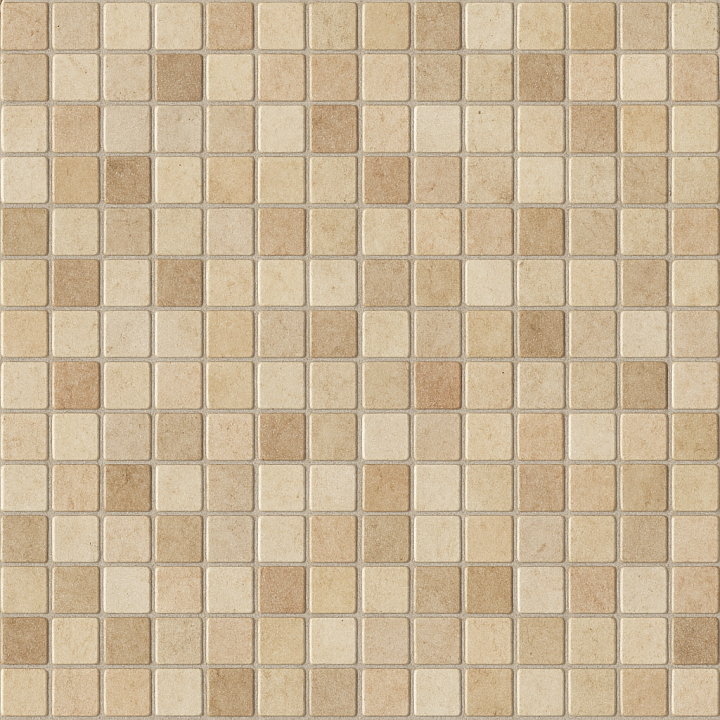 Mosaic Tiles 2X2 Cm Grid seamless PBR texture preview