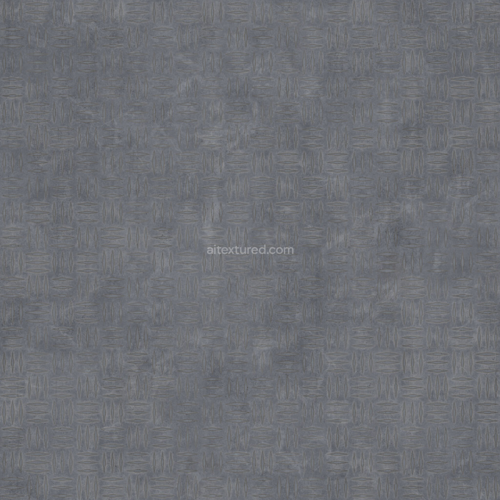 Seamless diamond plate PBR texture in blue tones