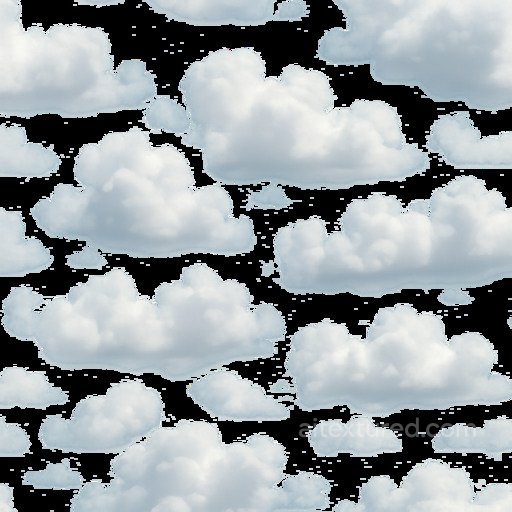 Transparent Cumulus Seamless Texture seamless Clouds PBR texture