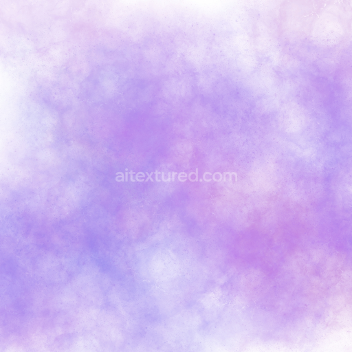Seamless 3D PBR Watercolor Texture with Soft Pastel Purple Blended Hues