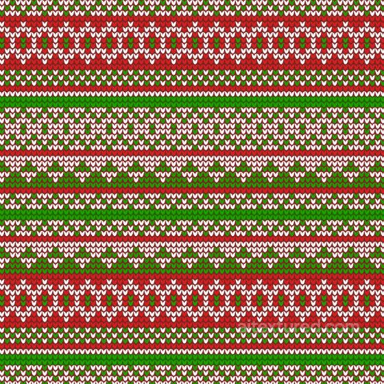 Christmas Knit Fabric Texture with Red, Green and White Pattern All Christmas Digital paper texture preview