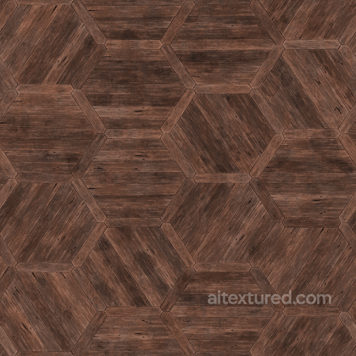 Floor Flooring Hexagon Old Vintage Wood - Seamless PBR Texture seamless Wood PBR texture