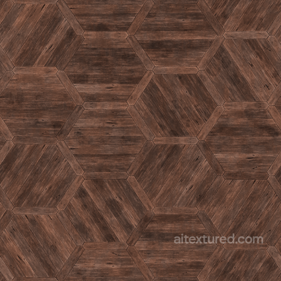Floor Flooring Hexagon Old Vintage Wood - Seamless PBR Texture Wood texture preview