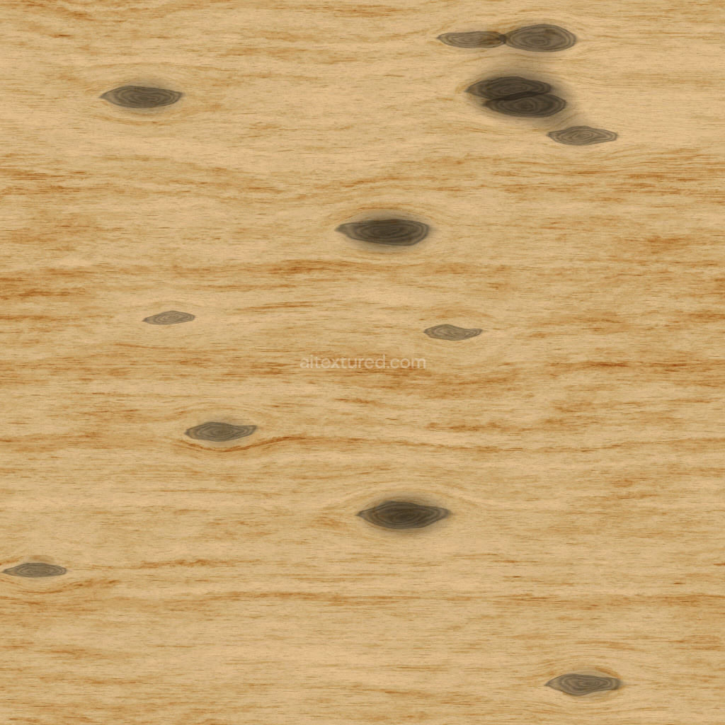 Seamless wood PBR texture with natural grain pattern