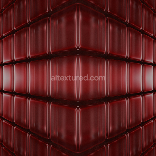Preview — Red Glossy Ceramic Seamless Tile PBR Texture