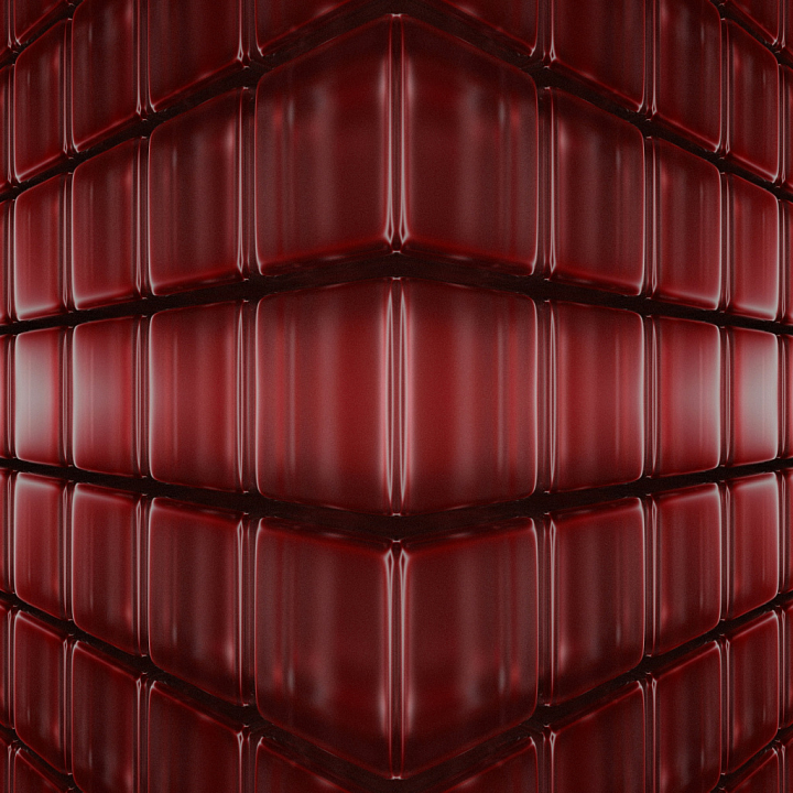 Red Glossy Ceramic Tile seamless PBR texture preview