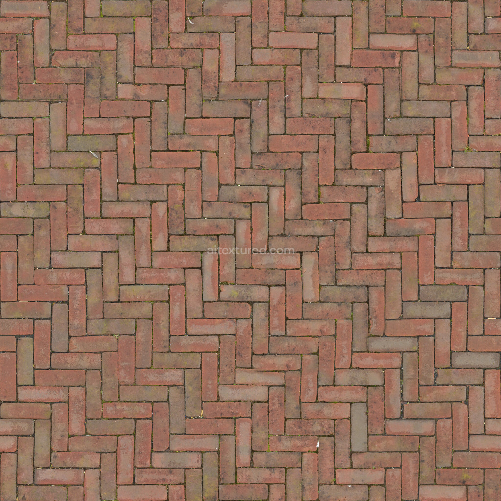Seamless paving stones PBR texture with realistic detail