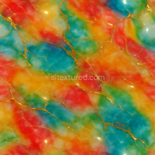 Seamless 3d texture pbr 8k polished marble smooth surface festive colors glow