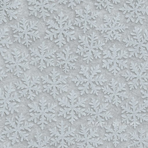 Snowflake Macro Tiling seamless Snow-ice PBR texture