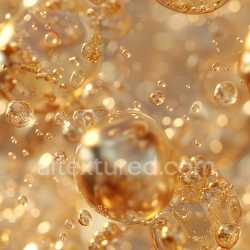 seamless Seamless 3D PBR Texture of Glossy Transparent Amber Bubbles with Reflective Highlights texture 8k free download PBR