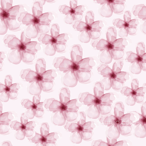 Watercolor Cherry Blossom Floral Texture with Soft Pink Hues seamless Watercolor Cherry PBR texture