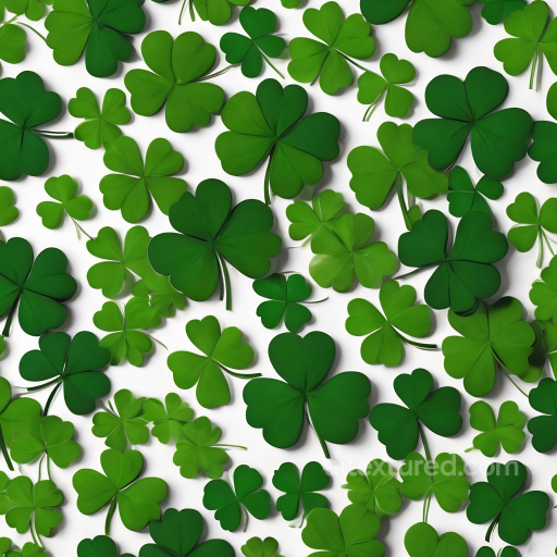 St Patrick Digital Paper Bundle Texture of Green Shamrock Leaves with Varying Shades seamless St patrick digital paper bundle PBR texture