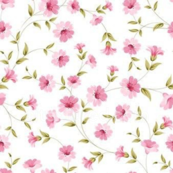 seamless Seamless 3D PBR Texture of Pink Flower Fabric with Delicate Floral Pattern texture 8k free download PBR
