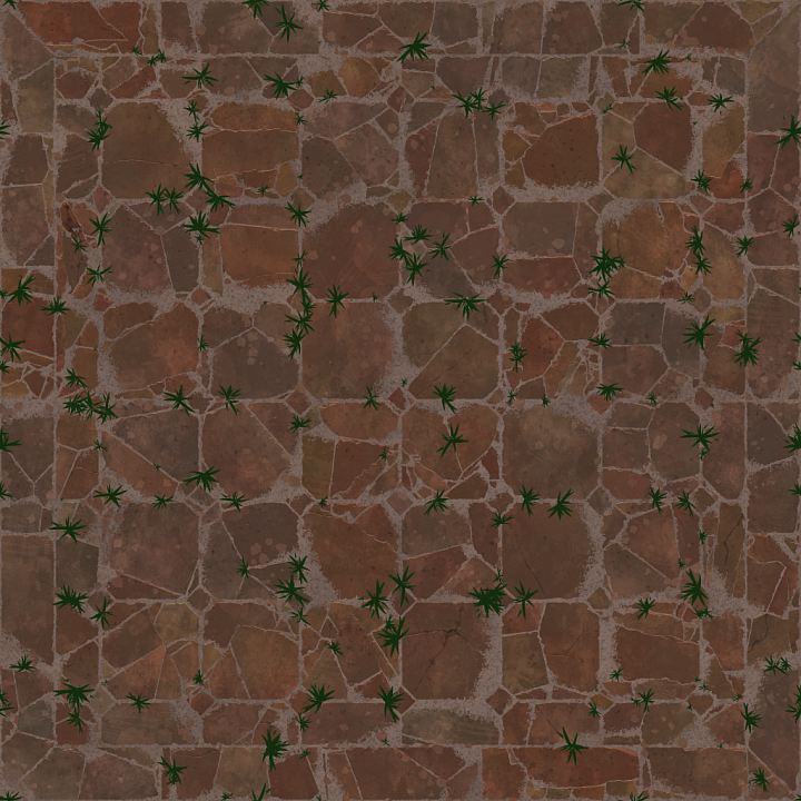 Terracotta Tile seamless PBR texture preview