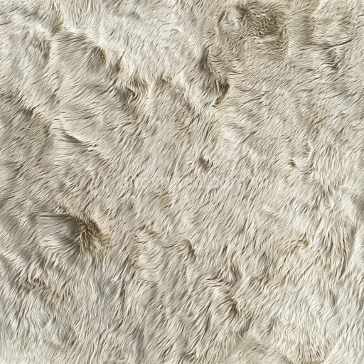 Seamless 3D Long Hair Leather PBR Texture in Soft Beige Tones