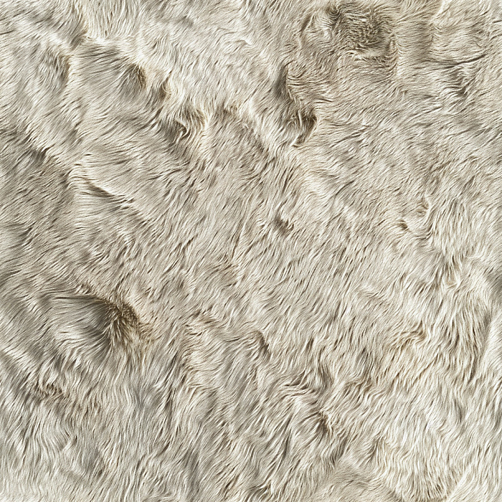 Long Hair Leather in Soft Beige Tones seamless PBR texture preview