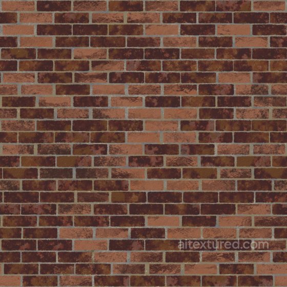 Worn Red Bricks in England | Free PBR Brick texture preview