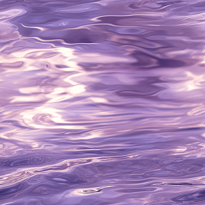 Stylized Purple Water Surface with Smooth Flowing Waves seamless PBR texture preview