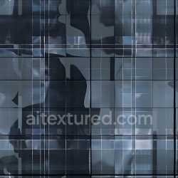 seamless Seamless 3D PBR Texture Featuring Blue and Gray Plaid with Distorted Grid Lines texture 8k free download PBR