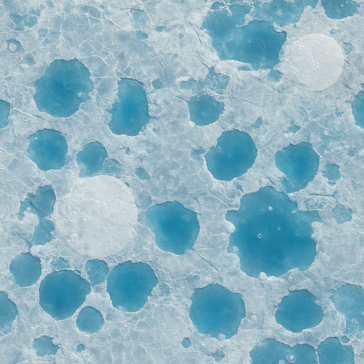 Icy Crust With Crystalline Ice And Frozen Methane Layers seamless PBR texture preview