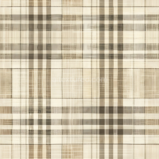 Seamless 3D Polished Metal Plaid PBR Texture in Warm Beige Tones