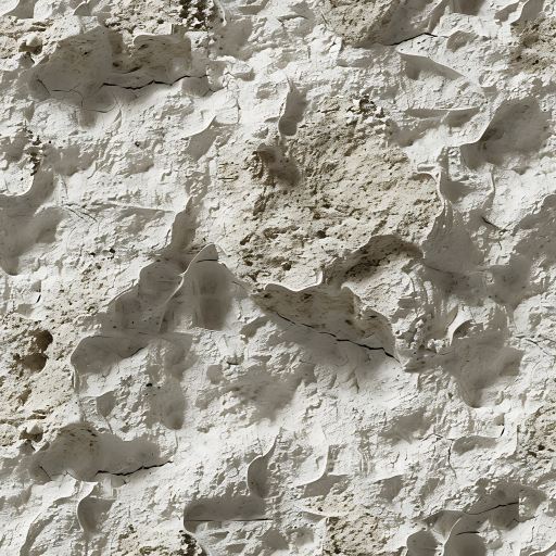 Weathered Limestone Rock PBR Texture with Eroded Surface and Cracks seamless Stone PBR texture