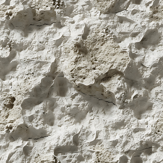 Weathered Limestone Rock PBR Texture with Eroded Surface and Cracks Stone texture preview