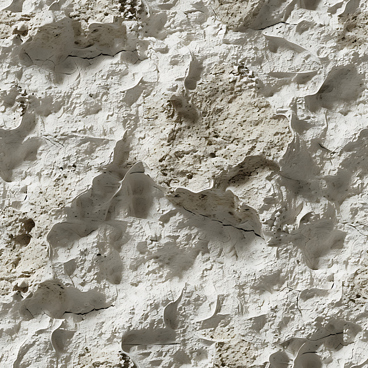 Weathered Limestone Rock with Eroded Surface and Cracks seamless PBR texture preview