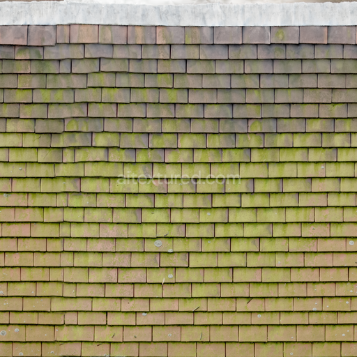 Slate Roof Tiles — Red Slate Roof Green Roof Roofing — PBR seamless 3D texture