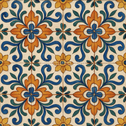 Patterned Ceramic Seamless Texture