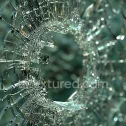 seamless Seamless 3D PBR shattered glass texture featuring intricate jagged holes and fractures texture 8k free download PBR