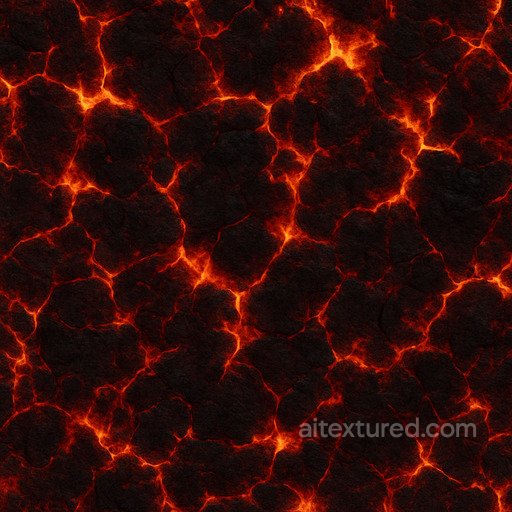 Lava - Burning Fire Ground Texture texture preview