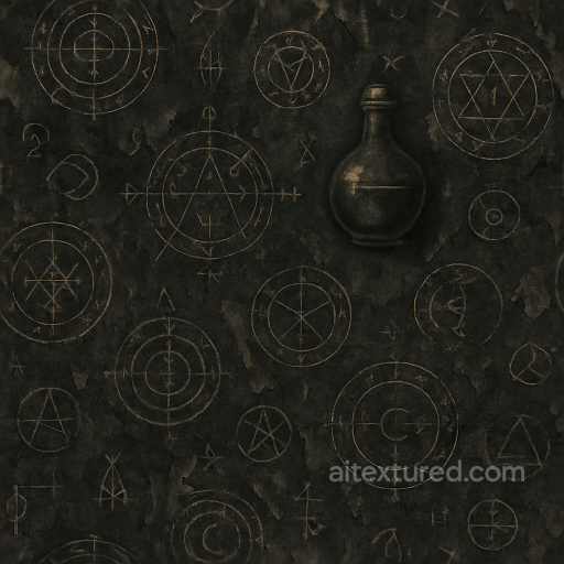 Spooky Wallpaper With Arcane Symbols And Mystic Runes For Halloween texture preview