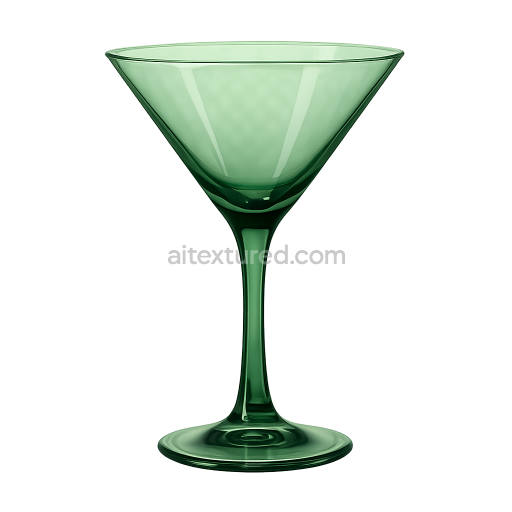 Green Glass Martini Glass
