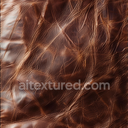 seamless Seamless 3D PBR Texture of Distressed Brown Leather with Natural Wrinkles texture 8k free download PBR