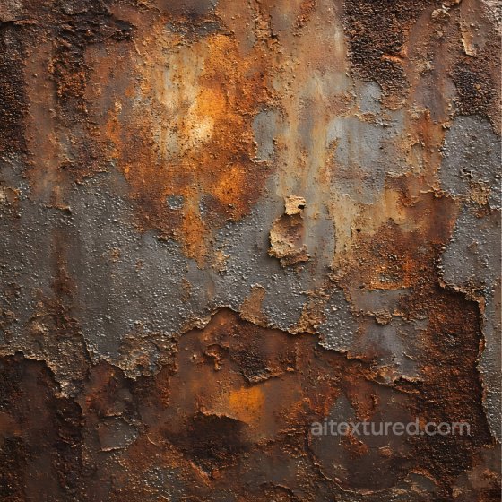 Rusty Metal Texture Featuring Weathered Cracks and Flaking Holes Rust texture preview