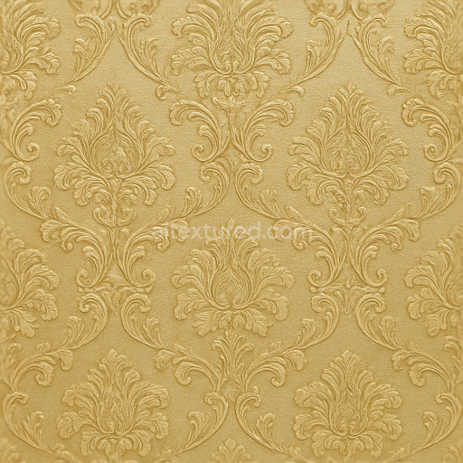 Seamless 3d texture pbr 8k embossed brocade wallpaper with satin finish