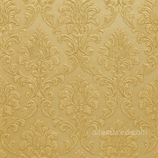 Embossed Brocade Wallpaper With Satin Finish seamless Wallpaper PBR texture