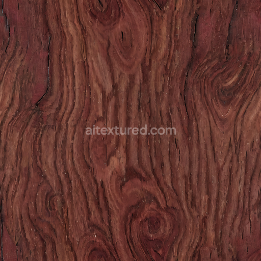 Seamless 3D Rustic Redwood Wood PBR Texture with Knots and Natural Grain
