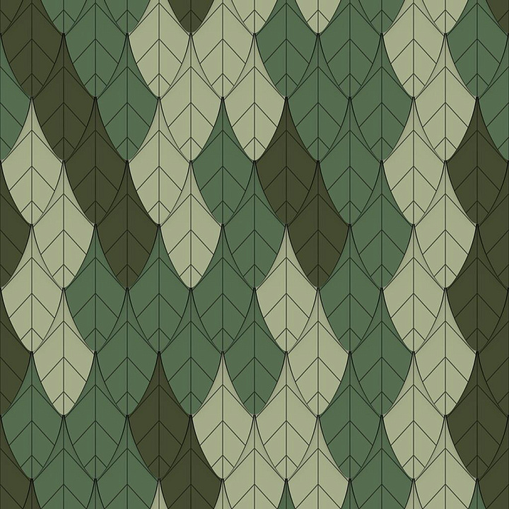 Leaf-Shaped Wall Decor seamless PBR texture preview