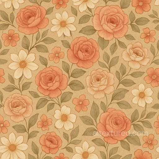 Seamless Floral Pattern Seamless Texture seamless Patterns PBR texture