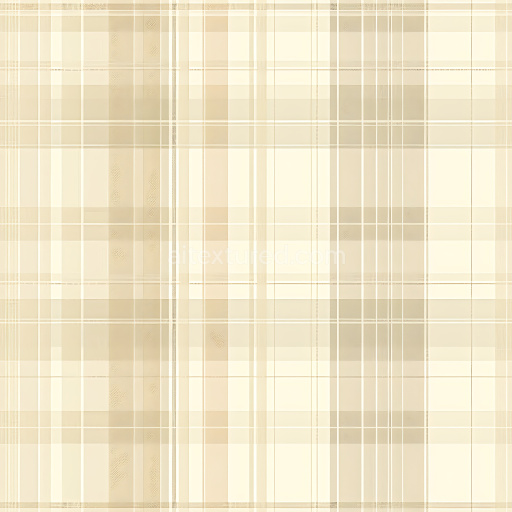 Seamless 3D PBR Texture of Beige Plaid Fabric with Delicate Checkered Design