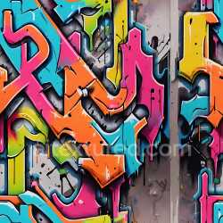seamless Seamless 3D PBR graffiti texture featuring vibrant multicolor street art spray paint texture 8k free download PBR