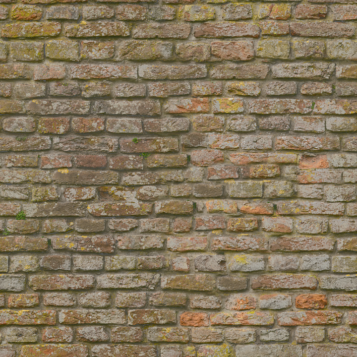 Old Uneven Brick - Uneven Brick Outdoor Castle Brick Rough seamless PBR texture preview