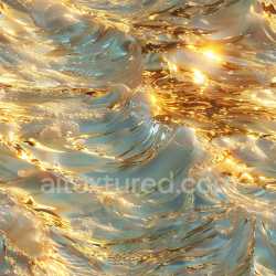 seamless Seamless 3D PBR Texture of Glossy Gold-Reflective Abstract Waves texture 8k free download PBR