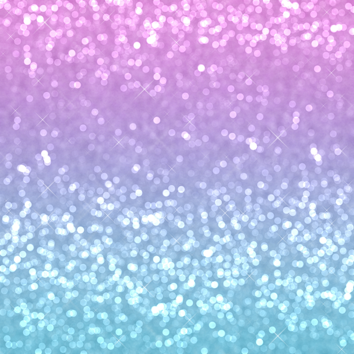 Glitter with Soft Pastel Pink to Blue Bokeh Effect seamless PBR texture preview